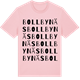 Pink Cotton t-shirt med Bollbynäs ordlek t-shirt