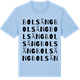 Blue Soul t-shirt med Bolsäng ordlek t-shirt