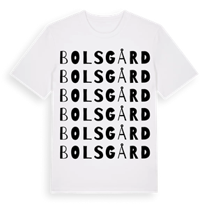 Bolsgård ordlek t-shirt – ekologisk bomull t-shirt från Pinshirt