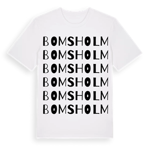 Bomsholm ordlek t-shirt – ekologisk bomull t-shirt från Pinshirt