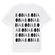 White t-shirt med Bona ordlek t-shirt