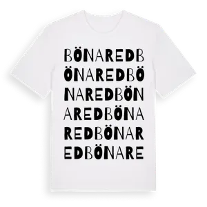 Bönared ordlek t-shirt – ekologisk bomull t-shirt från Pinshirt