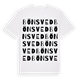 White t-shirt med Bönsved ordlek t-shirt