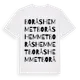 White t-shirt med Boråshemmet ordlek t-shirt