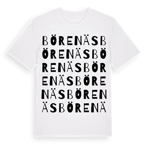 Börenäs ordlek t-shirt – ekologisk bomull t-shirt från Pinshirt