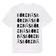 White t-shirt med Börenäs ordlek t-shirt
