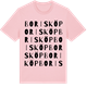 Pink Cotton t-shirt med Borisköp ordlek t-shirt