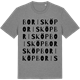 Mid Heather Gray t-shirt med Borisköp ordlek t-shirt