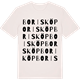 Vintage White t-shirt med Borisköp ordlek t-shirt