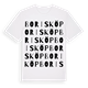 Borisköp ordlek t-shirt