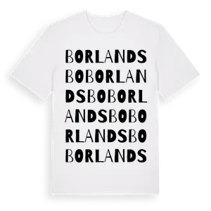 Borlandsbo ordlek t-shirt – ekologisk bomull t-shirt från Pinshirt