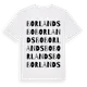 White t-shirt med Borlandsbo ordlek t-shirt
