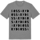 Mid Heather Gray t-shirt med Bossaryd ordlek t-shirt