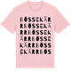 Pink Cotton t-shirt med Bössekärr ordlek t-shirt