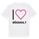 White t-shirt med Jag älskar Bösshult t-shirt stort tryck