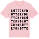 Pink Cotton t-shirt med Bötteryd ordlek t-shirt