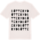 Vintage White t-shirt med Bötteryd ordlek t-shirt