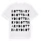 White t-shirt med Bottnaryd ordlek t-shirt