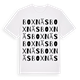 White t-shirt med Boxnäs ordlek t-shirt