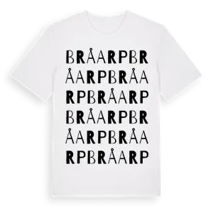 Bråarp ordlek t-shirt – ekologisk bomull t-shirt från Pinshirt