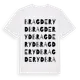 White t-shirt med Bragderyd ordlek t-shirt