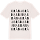 Vintage White t-shirt med Bråna ordlek t-shirt