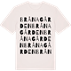 Vintage White t-shirt med Brånagården ordlek t-shirt