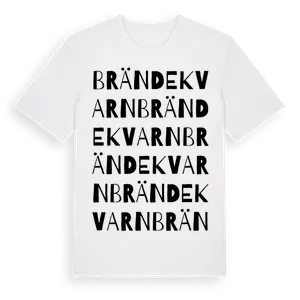 Brändekvarn ordlek t-shirt – ekologisk bomull t-shirt från Pinshirt