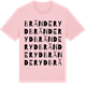 Pink Cotton t-shirt med Bränderyd ordlek t-shirt