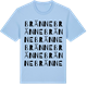 Blue Soul t-shirt med Bränne ordlek t-shirt