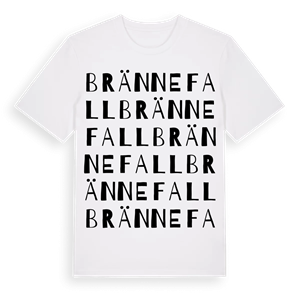 Brännefall ordlek t-shirt – ekologisk bomull t-shirt från Pinshirt