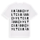 White t-shirt med Brännehylte ordlek t-shirt