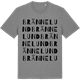 Mid Heather Gray t-shirt med Brännelund ordlek t-shirt