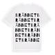 Brännet ordlek t-shirt