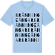 Blue Soul t-shirt med Bränninge Ängar ordlek t-shirt