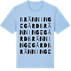 Blue Soul t-shirt med Bränninge Gård ordlek t-shirt