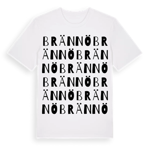 Brännö ordlek t-shirt – ekologisk bomull t-shirt från Pinshirt
