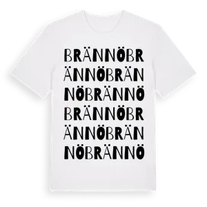 Brännö ordlek t-shirt – ekologisk bomull t-shirt från Pinshirt