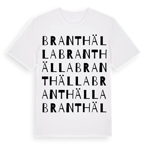 Branthälla ordlek t-shirt – ekologisk bomull t-shirt från Pinshirt