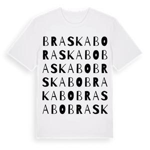 Braskabo ordlek t-shirt – ekologisk bomull t-shirt från Pinshirt