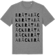 Mid Heather Gray t-shirt med Bråtabäck ordlek t-shirt