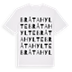 White t-shirt med Bråtahylte ordlek t-shirt