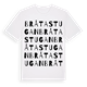 White t-shirt med Bråtastugan ordlek t-shirt