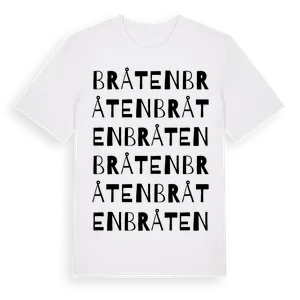 Bråten ordlek t-shirt – ekologisk bomull t-shirt från Pinshirt