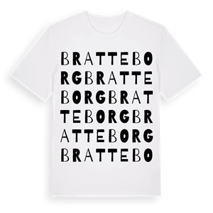 Bratteborg ordlek t-shirt – ekologisk bomull t-shirt från Pinshirt