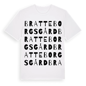 Bratteborgs gård ordlek t-shirt – ekologisk bomull t-shirt från Pinshirt