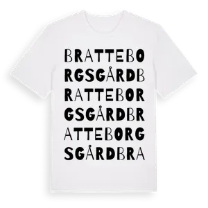 Bratteborgs Gård ordlek t-shirt – ekologisk bomull t-shirt från Pinshirt
