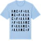 Blue Soul t-shirt med Breafall ordlek t-shirt