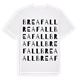 White t-shirt med Breafall ordlek t-shirt