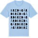 Blue Soul t-shirt med Bredagård ordlek t-shirt
